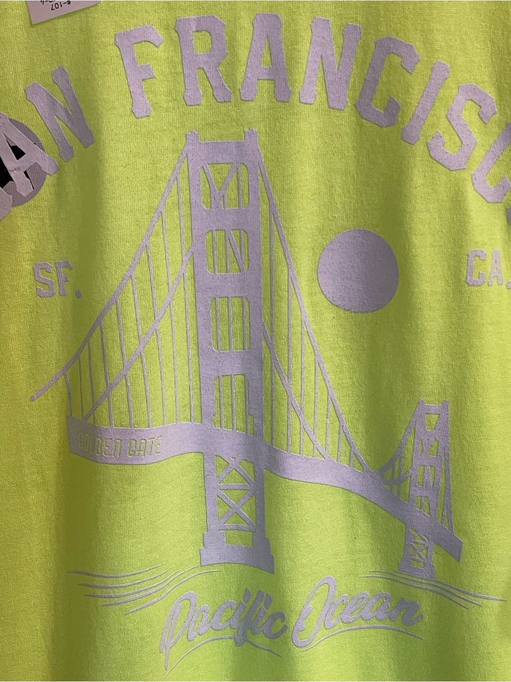 Men’s ' San Francisco Golden Gate Graphic Tee - Neon Yellow